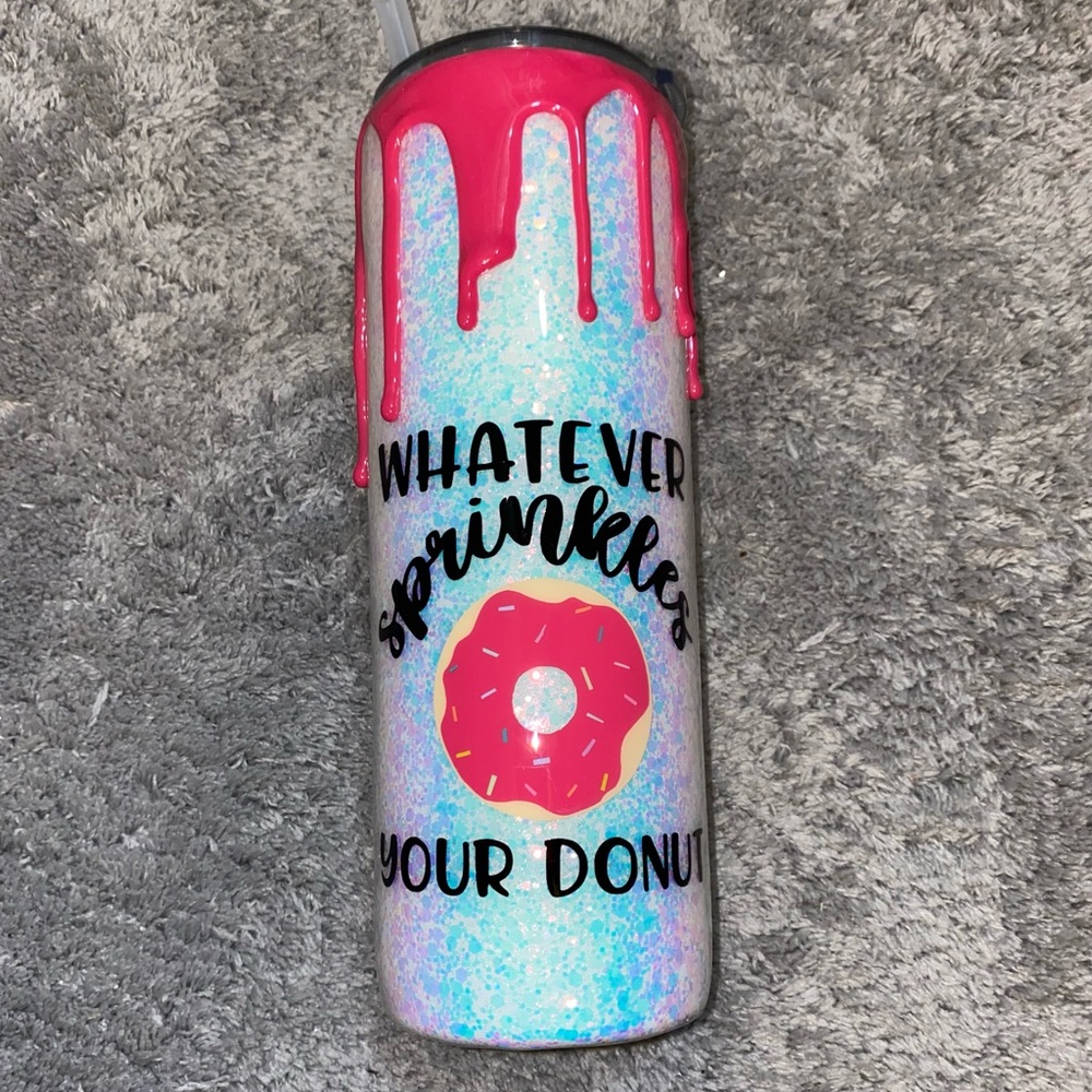 Donut resin tumbler 20 oz